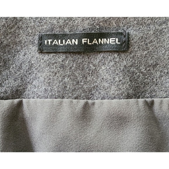 Talbots Straight Skirt Grey Wool-Blend Italian Flannel Business Office Size 6 - Picture 4 of 6